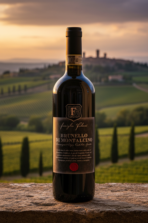 Brunello di Montalcino Famiglia Falorni - paesaggio Montalcino